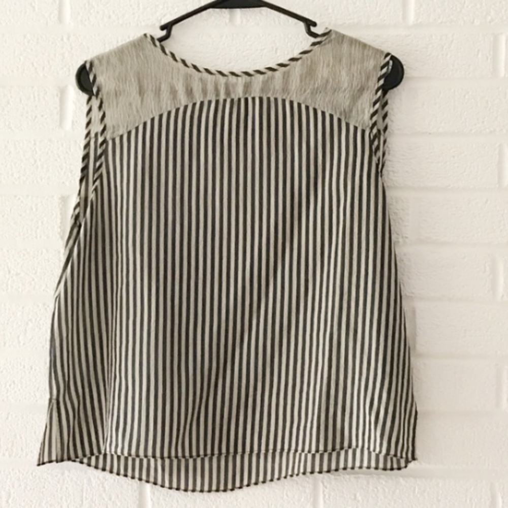 Suno Silk Boxy Blouse Top XS 4 S